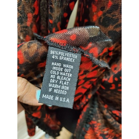 Isabel Women's Multicolor Polyester Long Sleeve Cowl Neck Casual Blouse Size S - Picture 10 of 11